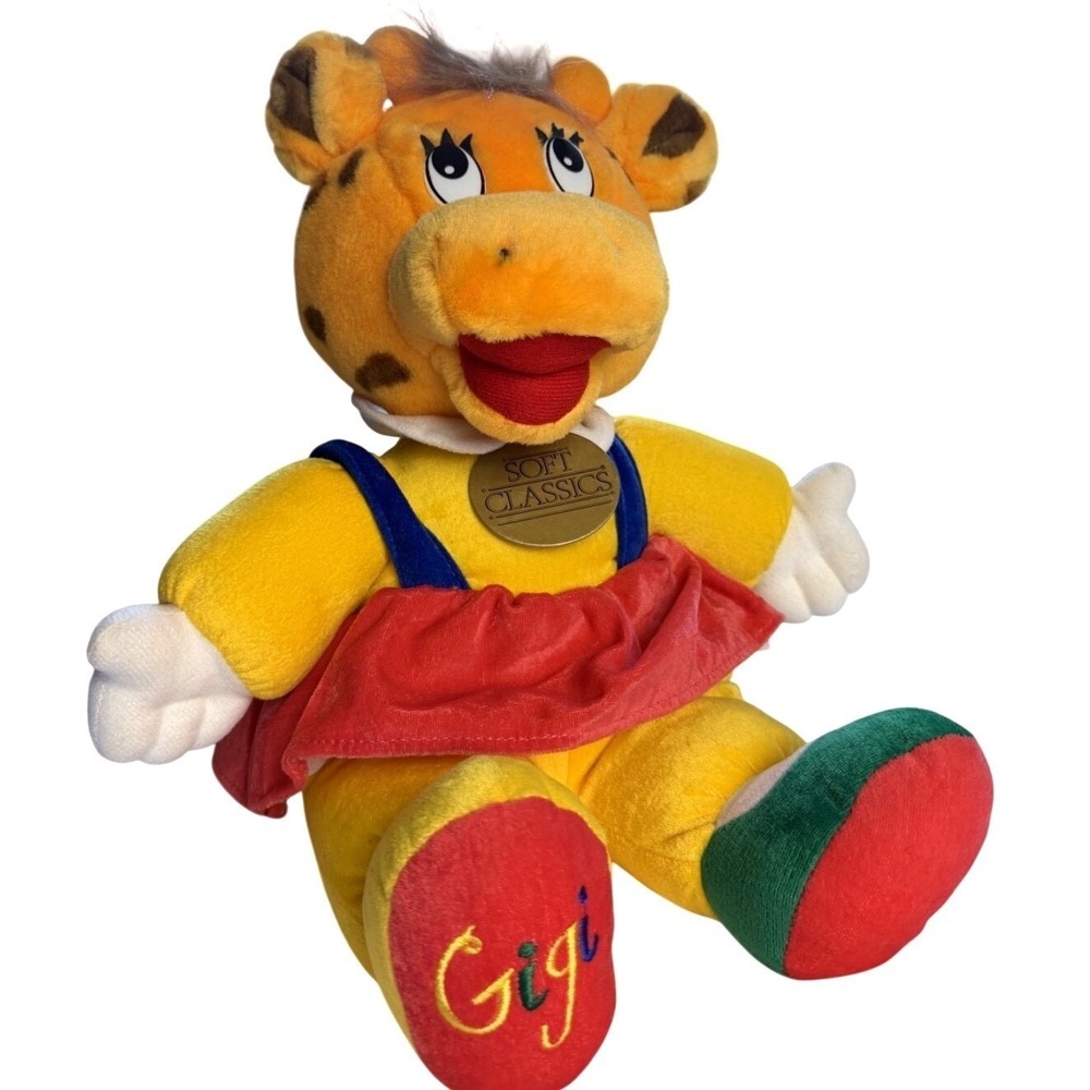 Vintage Gigi Giraffe Plush Toy 1993 Toys R Us Rare Geoffrey Soft Classics‎ 16"